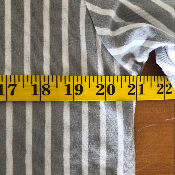 Denim and Flower by Ricky Singh Men’s Large Gray Stripped Short Sleeve Shirt‎ - Picture 10 of 13